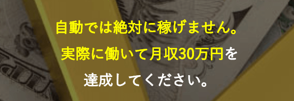 自動では絶対に稼げません